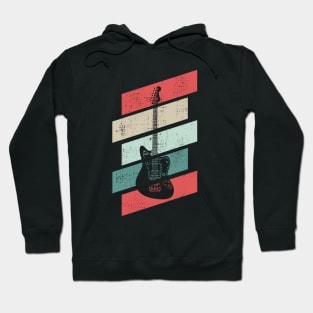 Retro Vintage Offset Style Electric Guitar Hoodie